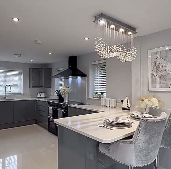 Rylight 4/6-lichts creatieve kristallen bolgolfkroonluchter