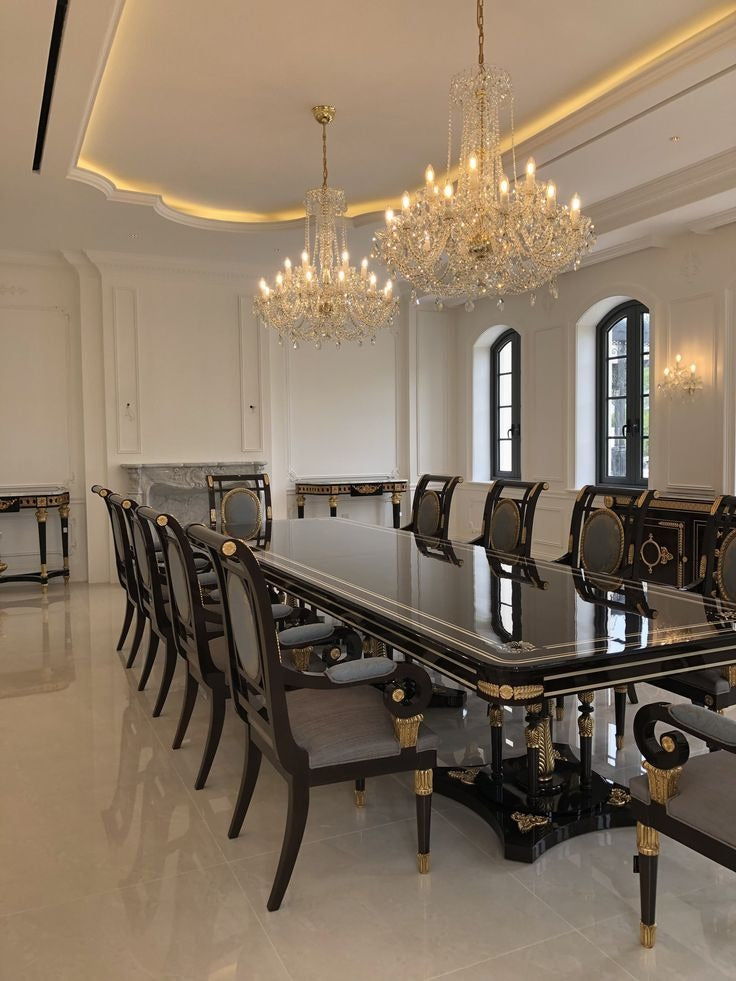 Rylight 6/8/10/12/18-lichte kaars keizerlijke kristallen kroonluchter in zilver/gouden afwerking