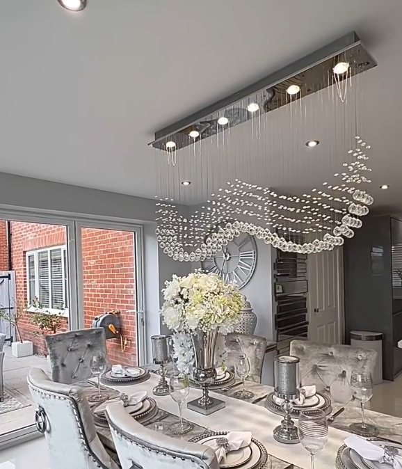 Rylight 4/6-lichts creatieve kristallen bolgolfkroonluchter