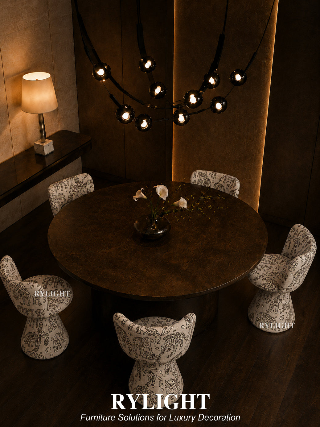 Tiger Mountain Sculptural Pedestal Chair