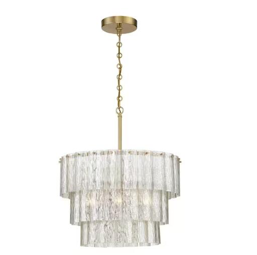 Rylight 9/12-Light Mercury Glass Transitional Chandelier