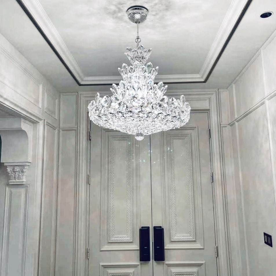 ثريا كريستالية زهرية من رايلايت بأربع طبقات