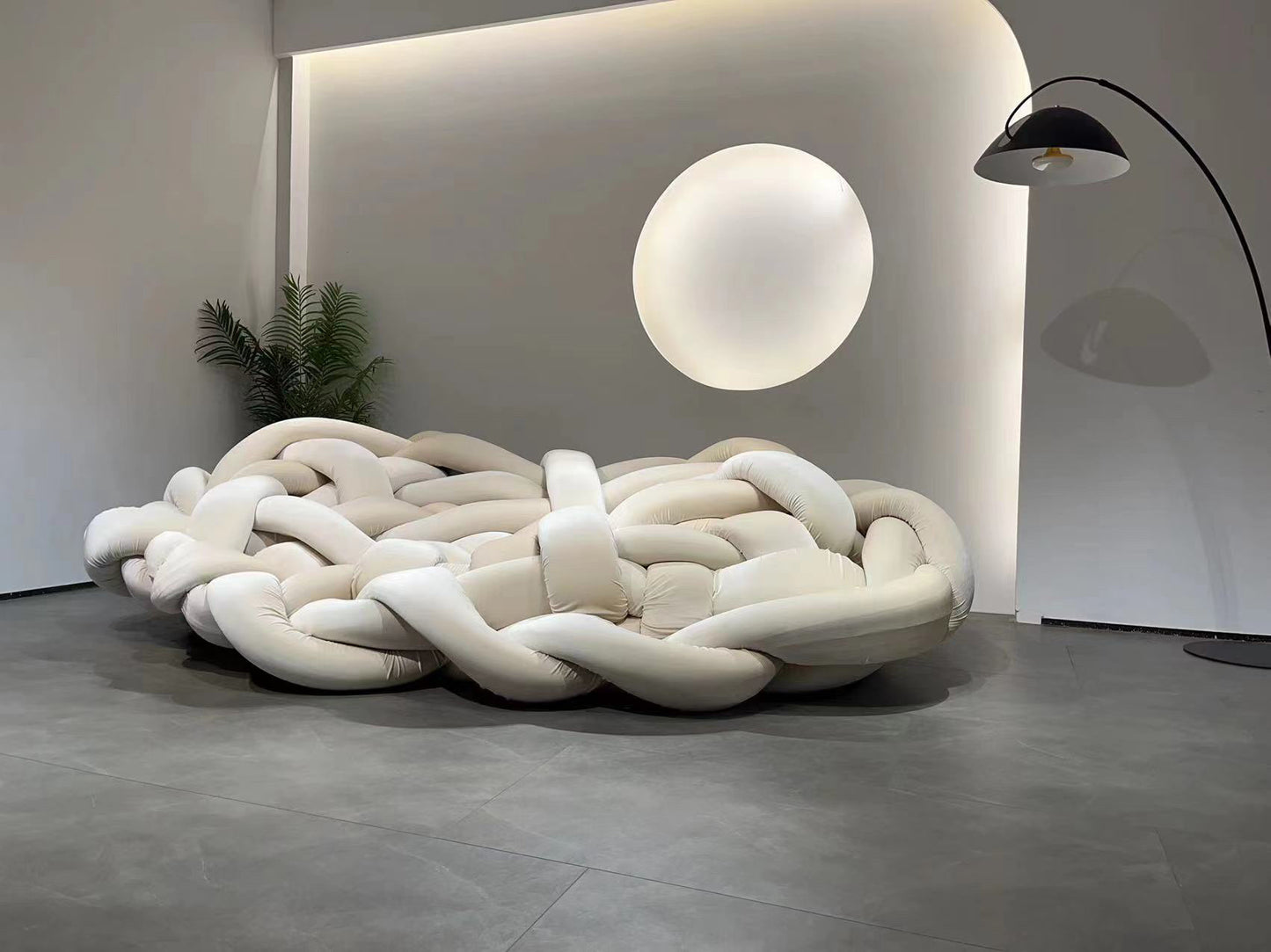 Rylight Python Velvet Tubes Sofa