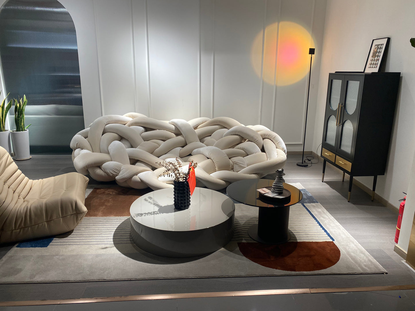 Rylight Python Velvet Tubes Sofa