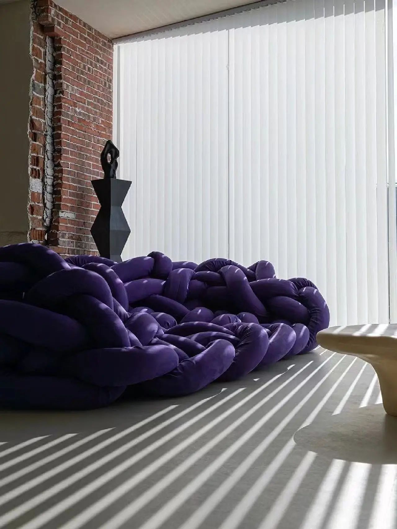 Rylight Python Velvet Tubes Sofa