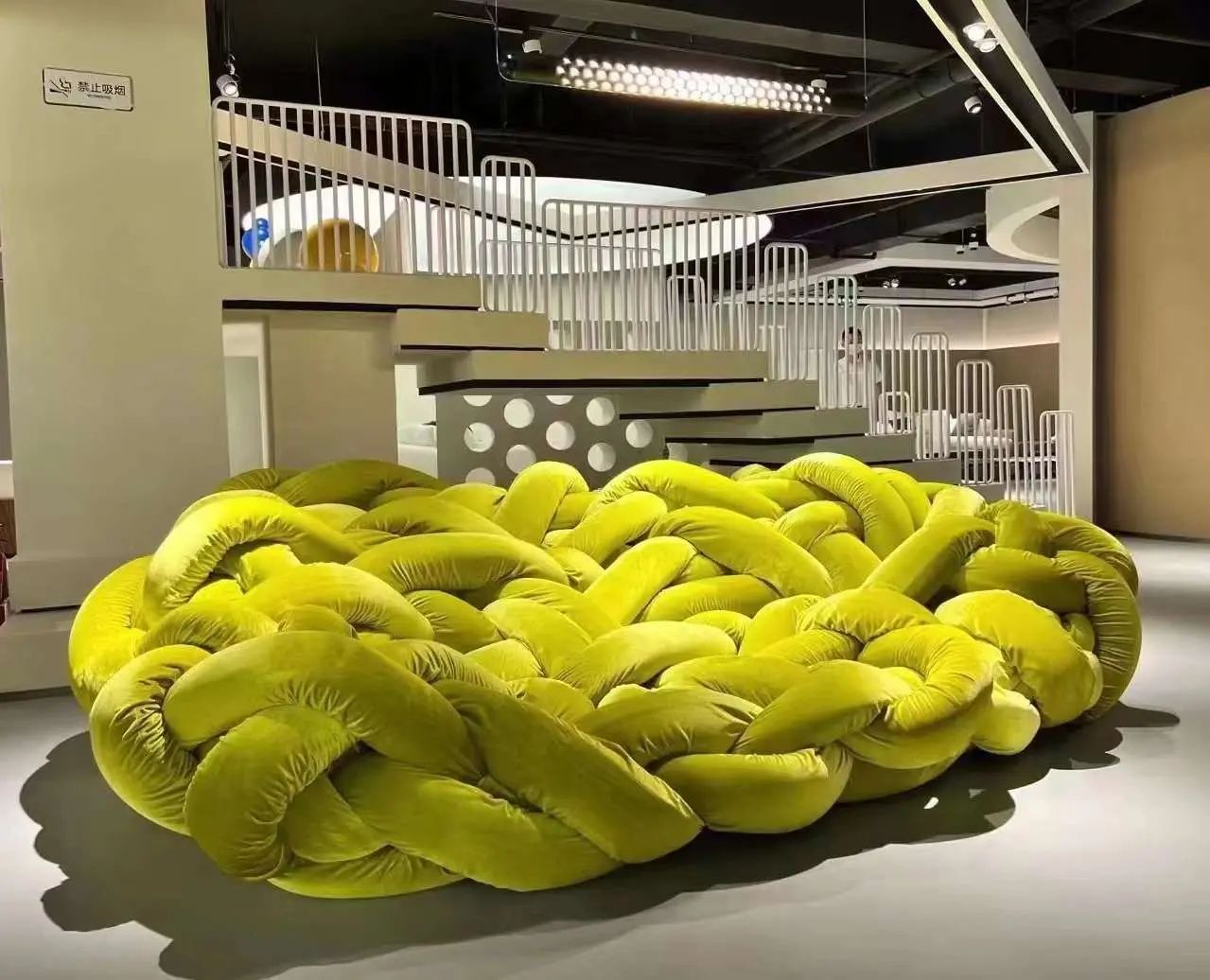 Rylight Python Velvet Tubes Sofa