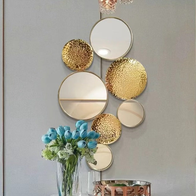 American Light Luxury Background Decoration Wall Mirror