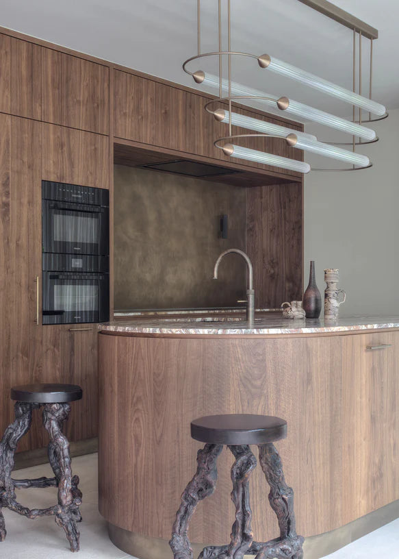 Rylight 1/3-Layer Brass Ellipse Horizontal Extra Large LED Chandelier