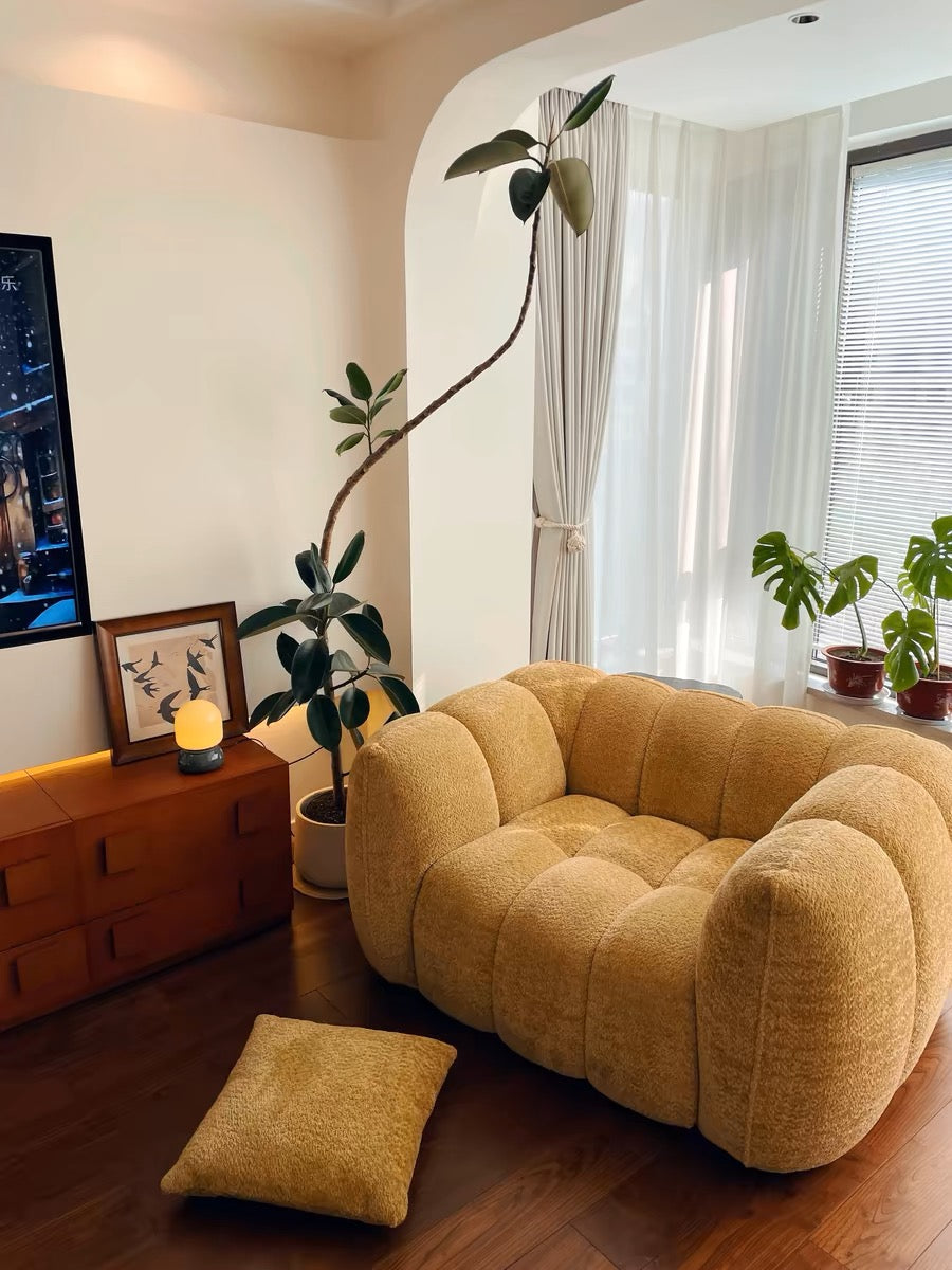 Rylight Scandinavische vintage stoffen pompoenbank