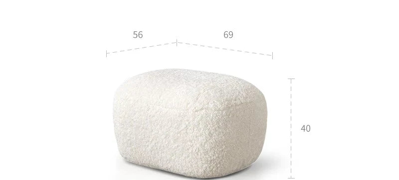 Moderne crèmekleurige Bear loungestoel