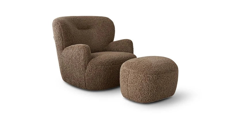 Moderne crèmekleurige Bear loungestoel