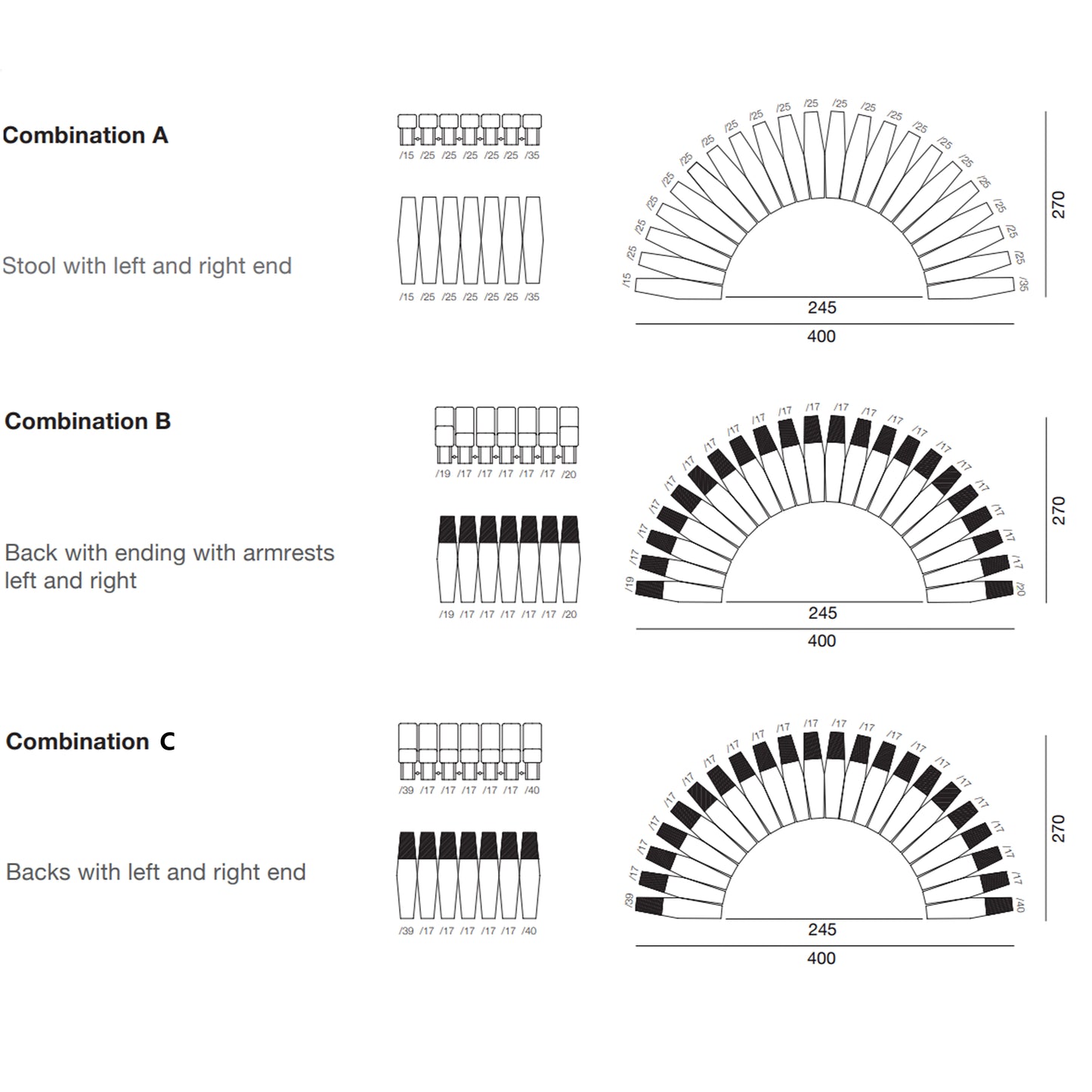 أريكة Rylight Spare Ribs المعيارية