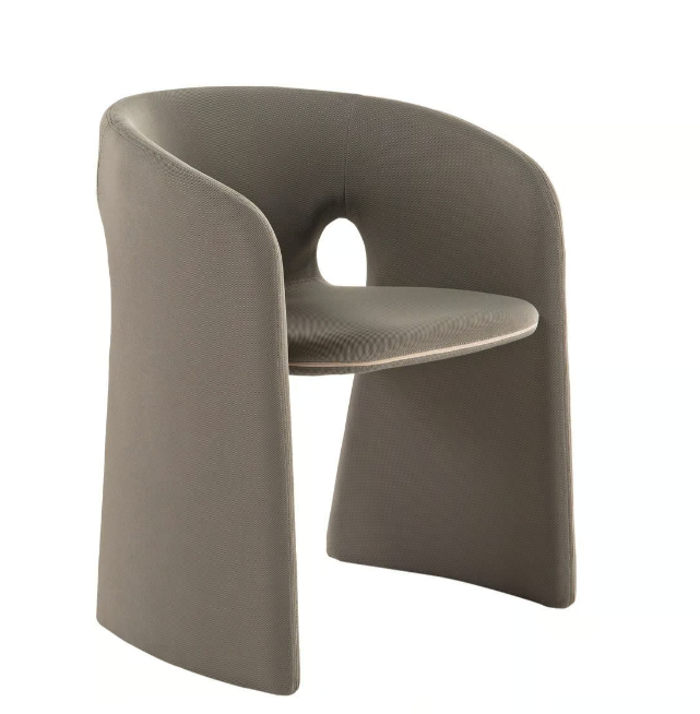 Moderne H-vormige gestoffeerde katoenen/lederen/nubuck leren bankstoel voor de woonkamer