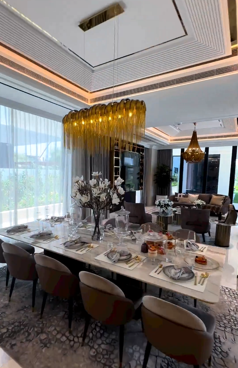 Rylight 27,5"/52"/72" Art Design lineaire kwastkroonluchter in verchroomde afwerking