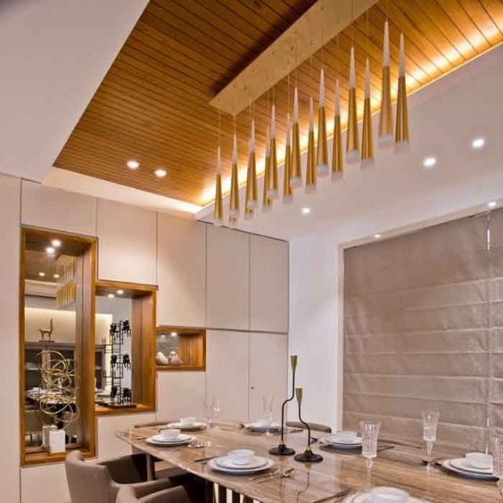 Rylight 10/12/16/18/20/24-Light Rectangular Pendant in Gold Finish