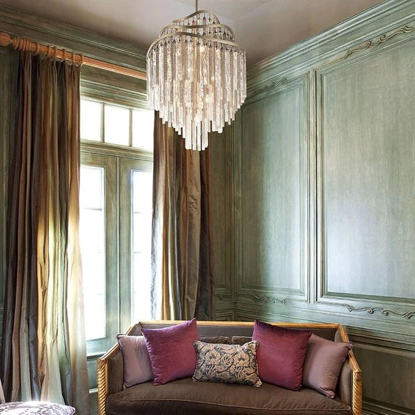 ثريا شرابة ذات أنبوب كريستالي مجوف ما بعد الحداثة من رايلايت