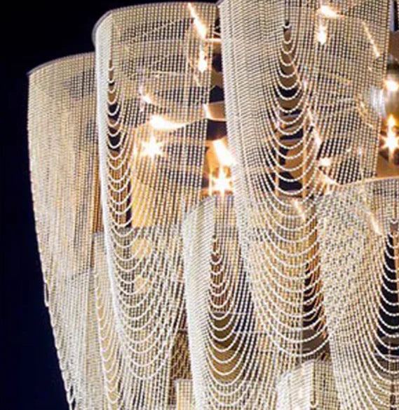 Rylight 13/19-Light Extra Large Creative Multi-tiered Personalized Tassel Chandelier