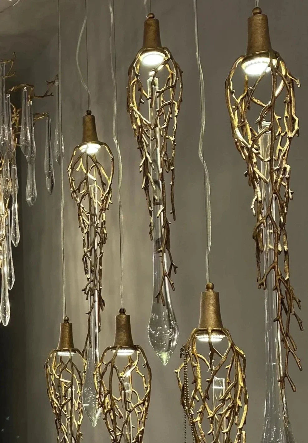 Enkelvoudige vertakte traanvormige hanger