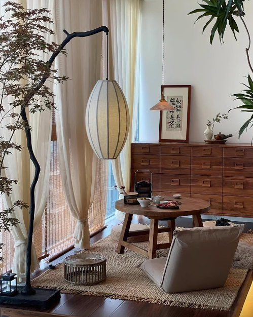 Rylight Minimalisme Boom Vloerlamp