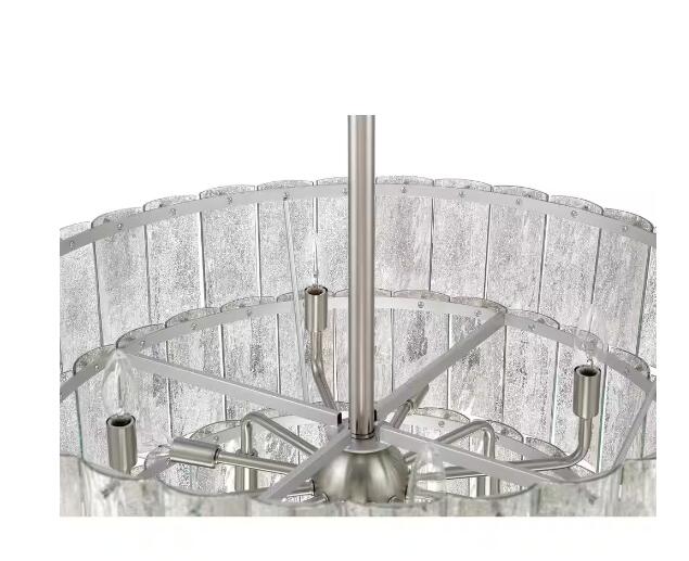 Rylight 9/12-Light Mercury Glass Transitional Chandelier