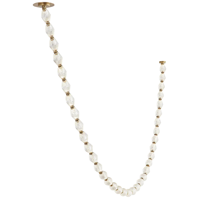 Rylight Glass Pearl Necklace Pendnat Chandelier