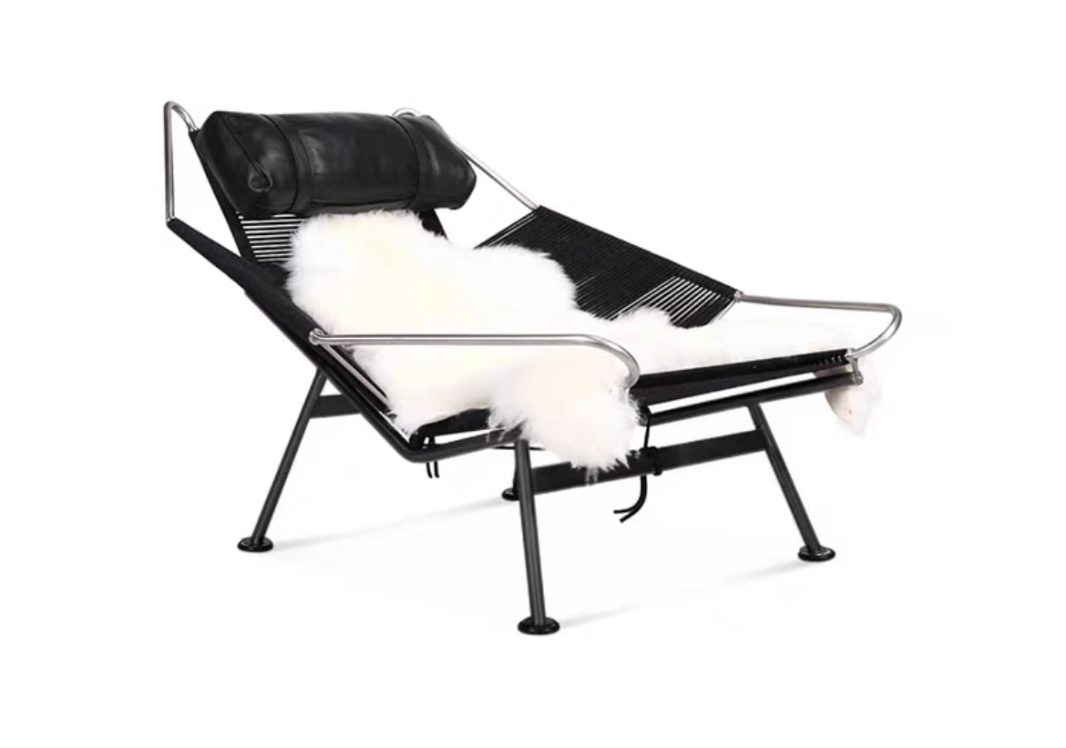 Door Rylight Designer aanbevolen handgemaakte relaxfauteuil/loungestoel met vlaggenlijn
