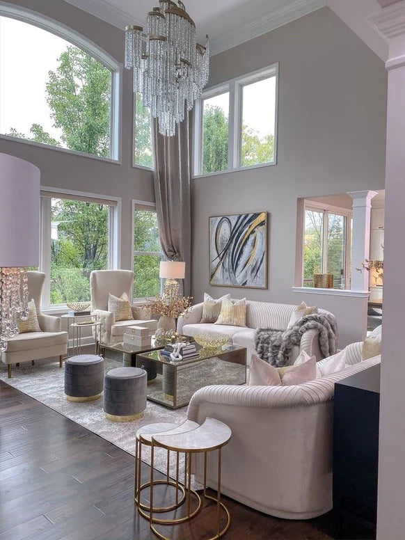 Rylight spiraalvormige kristallen waterval kroonluchter