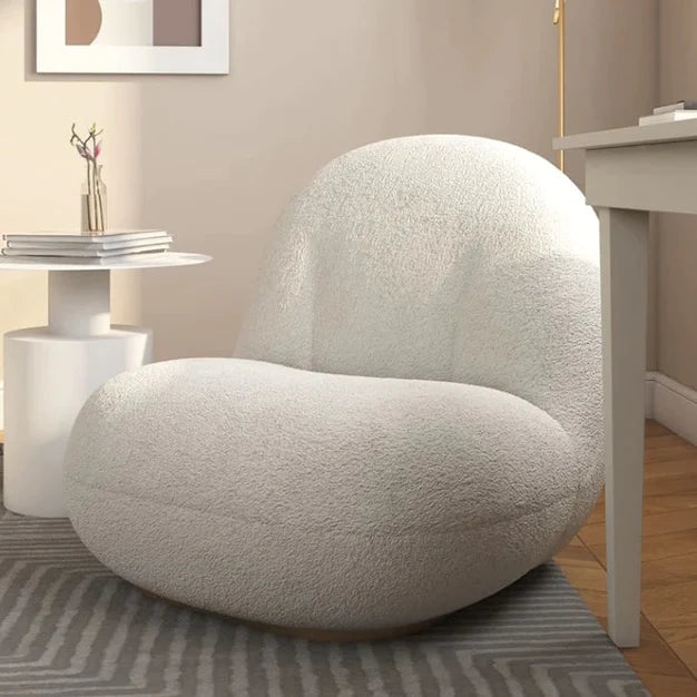 Nordic Fleece Pear Sofa Chair For Bedroom/Study/Balcony