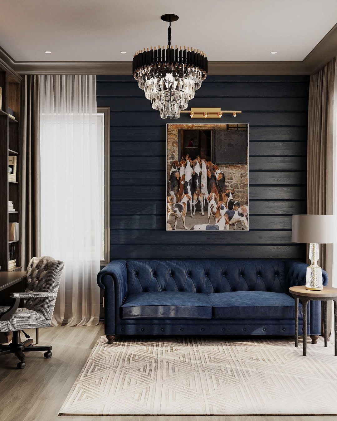 Rylight 3/4/5-laags ovale/ronde kristallen gelaagde kroonluchter