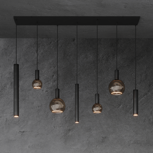 Rylight 6/7-lichts minimalistische lampen en kolommen hanger