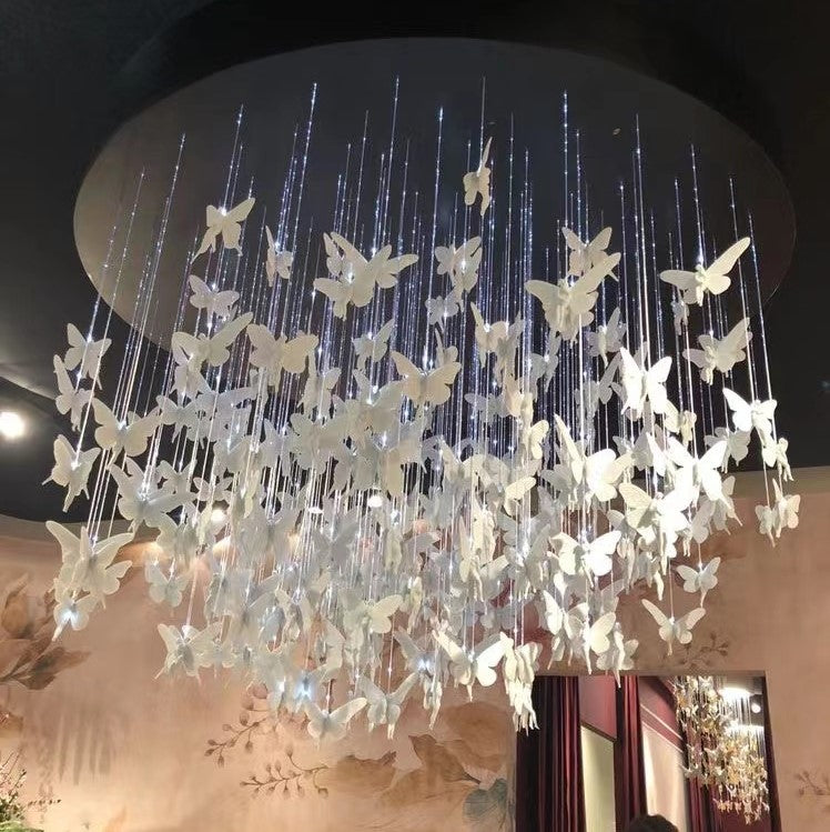 Rylight Fantasy Butterfly Elf Styling Pendant in White/Gold Color