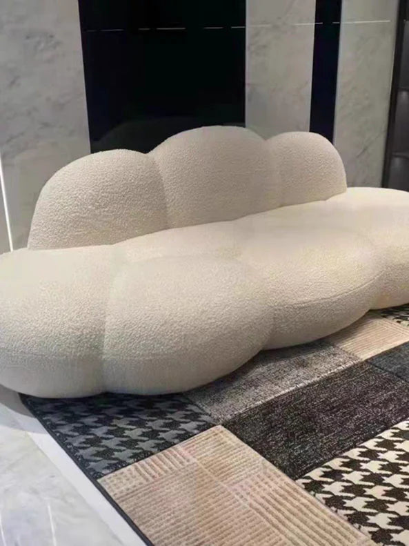 Rylight Fluff Velvet Sofa for Living Room/Bedroom