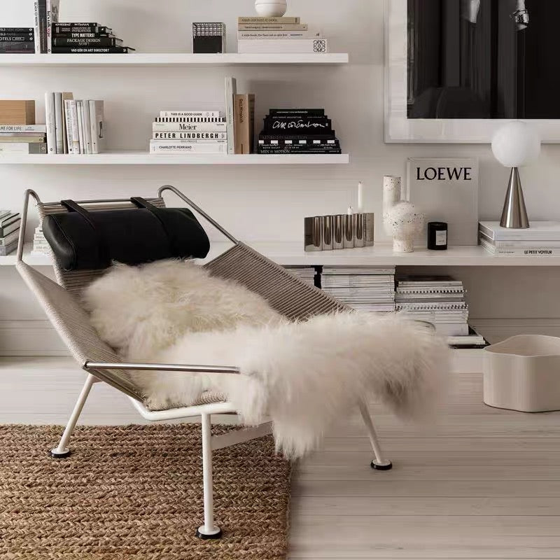 Door Rylight Designer aanbevolen handgemaakte relaxfauteuil/loungestoel met vlaggenlijn