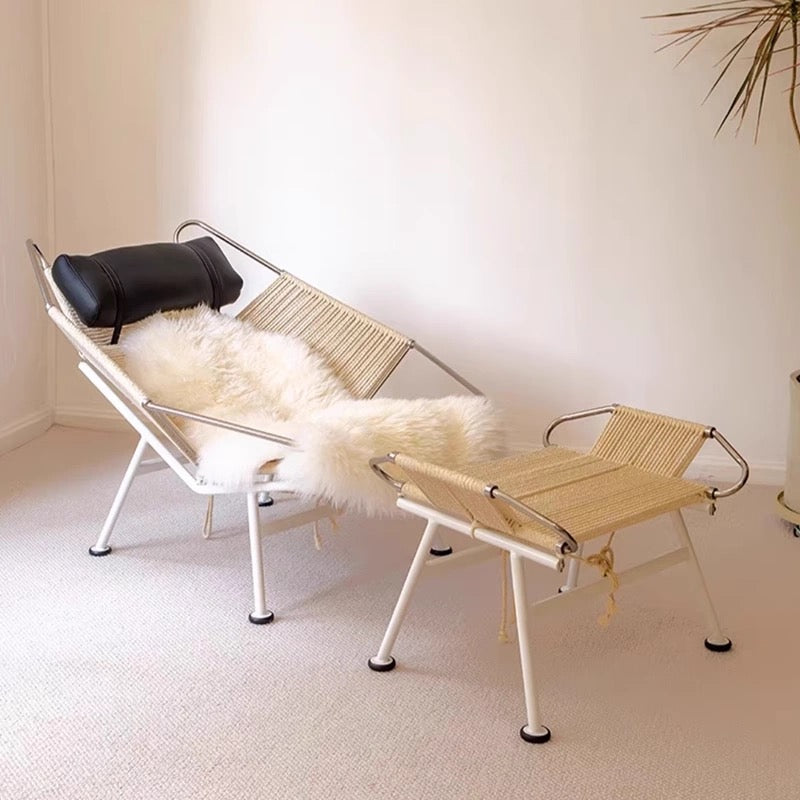 Door Rylight Designer aanbevolen handgemaakte relaxfauteuil/loungestoel met vlaggenlijn
