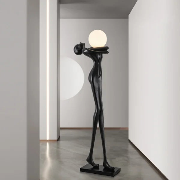 Rylight Art Design Hug Yourself-beeld vloerlamp