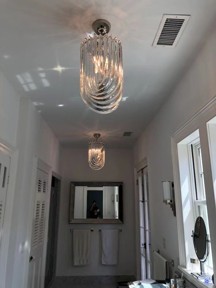 قلادة أكريليك شبه إهليلجية Rylight للدرج/المدخل/المدخل بشكل أساسي