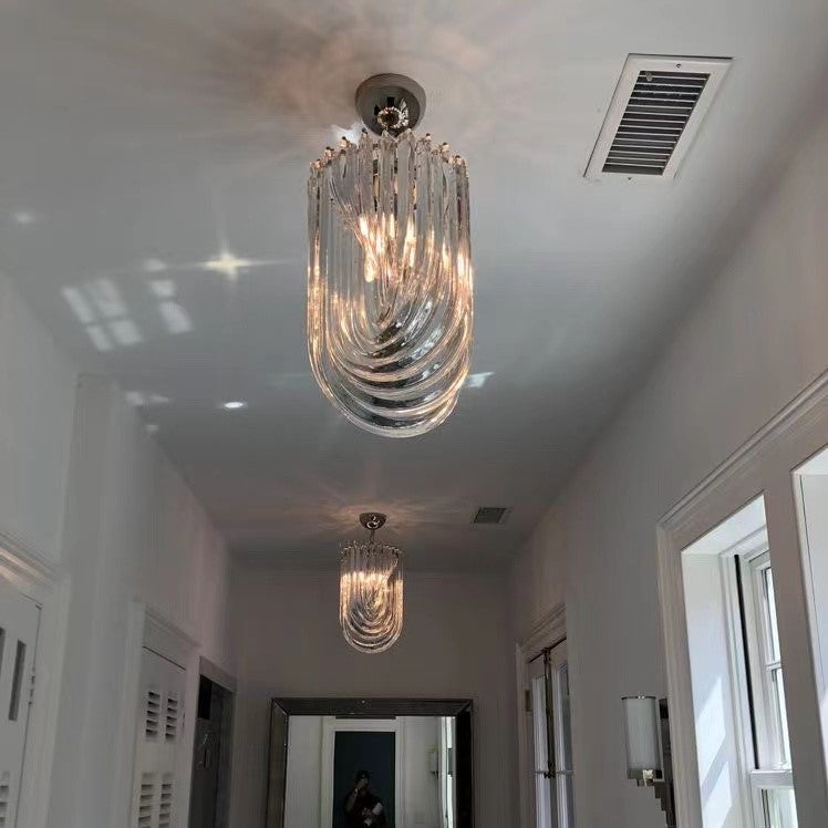 قلادة أكريليك شبه إهليلجية Rylight للدرج/المدخل/المدخل بشكل أساسي