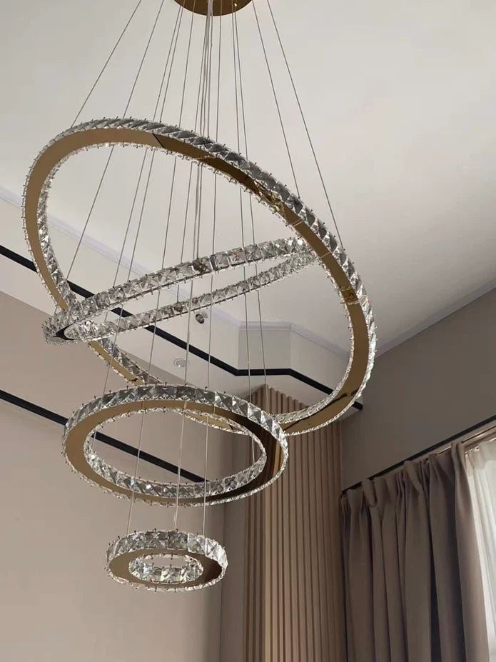 Rylight 2/3/4/5/6/7-Rings Crystal Chandelier