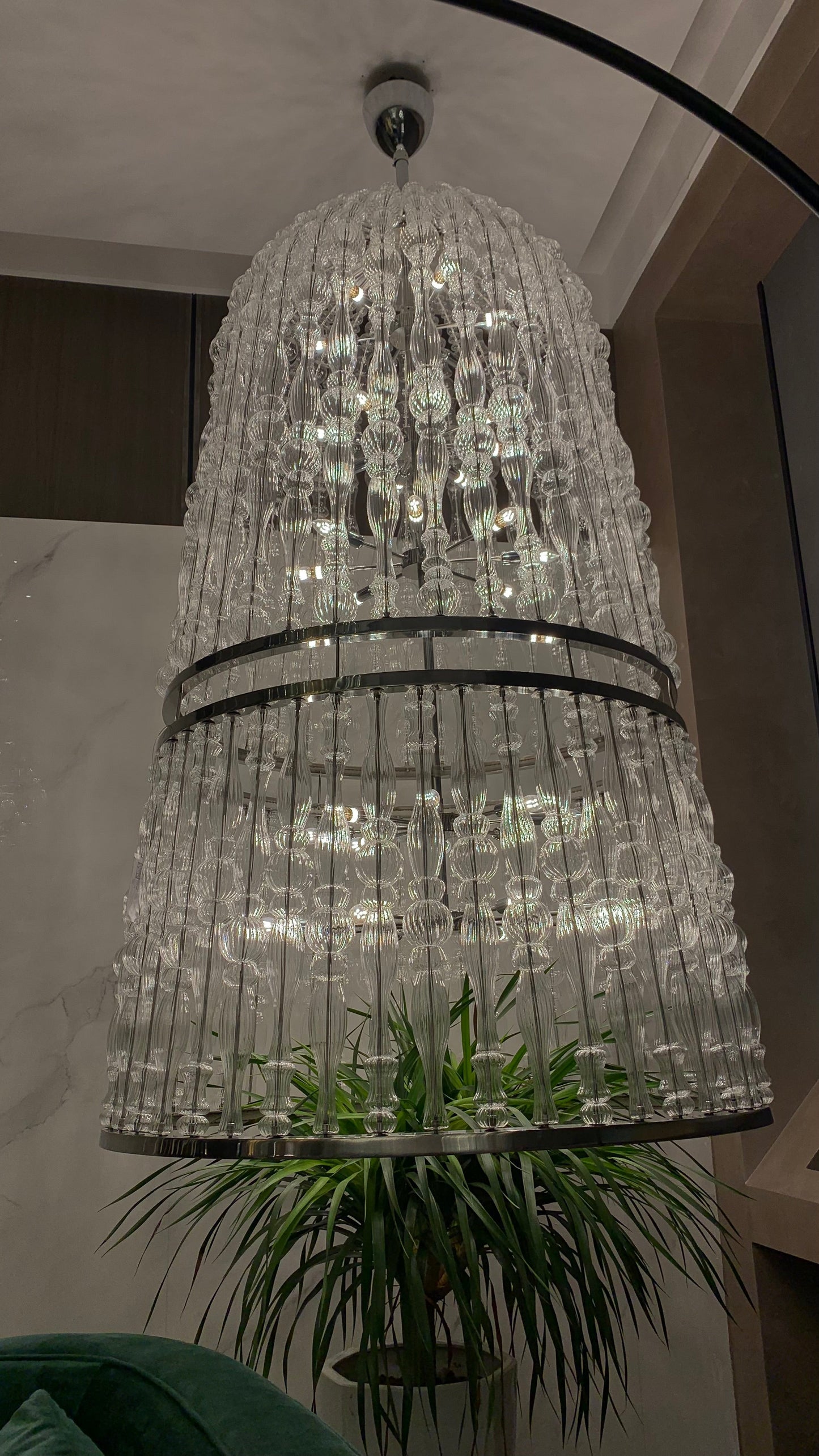 Creatieve handgemaakte glazen kooikroonluchter voor woonkamer/eetkamer/trap/hal/hal