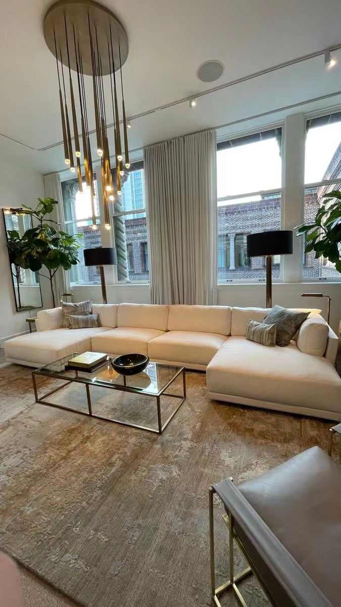 Rylight 10/12/14/18/30 - قلادة جزيرة المطبخ الخفيفة بلمسة نهائية من النحاس