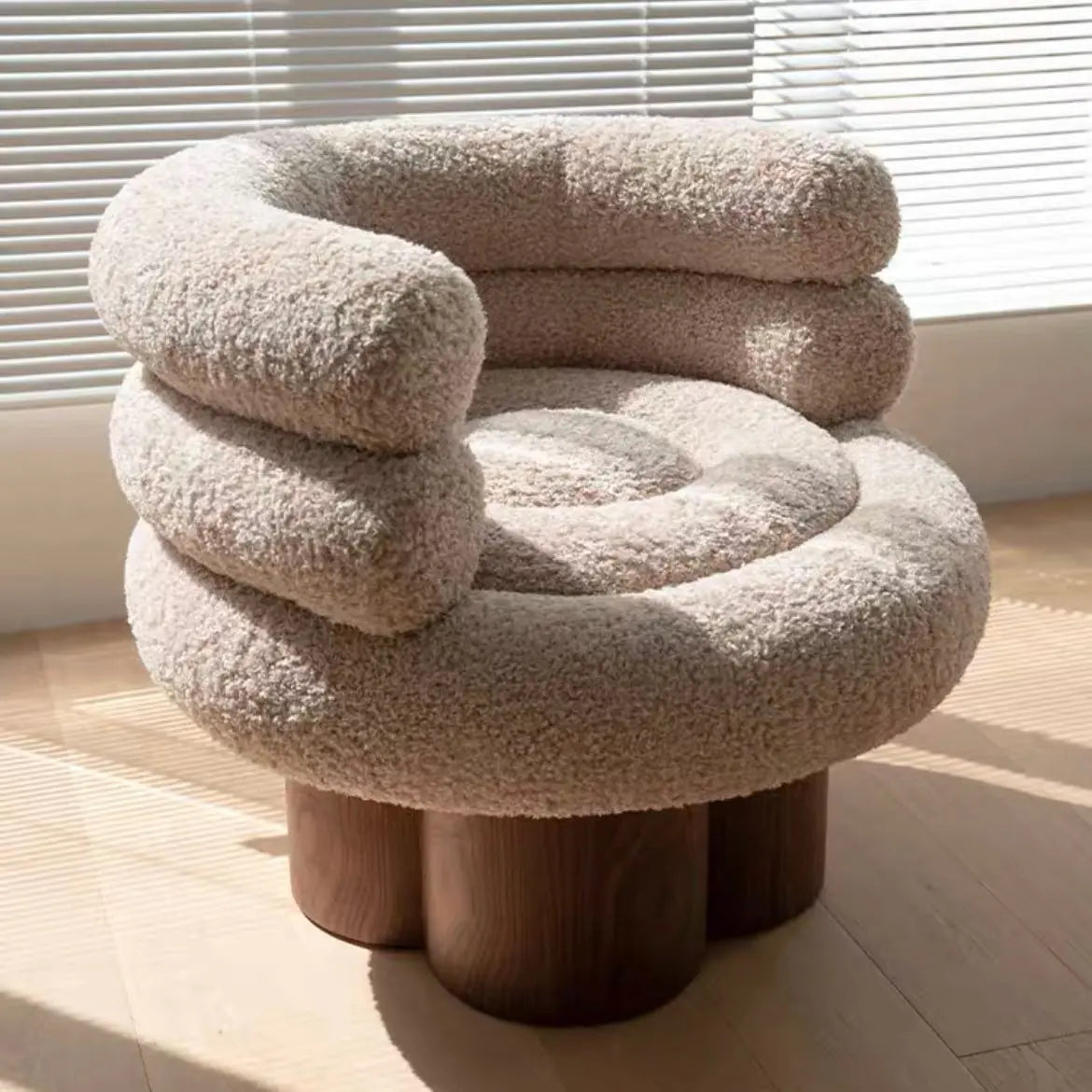 Rylight Cosy Stump Bouclé-stoel