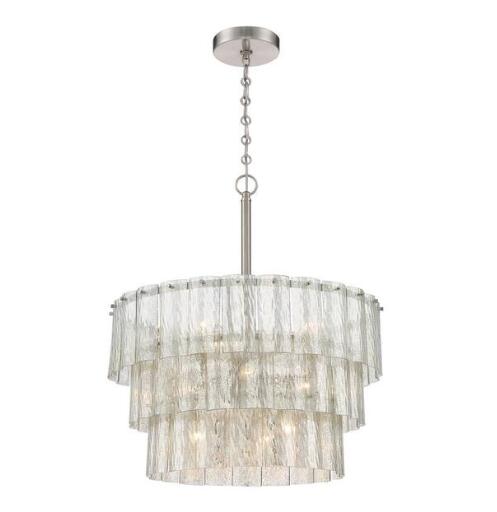 Rylight 9/12-Light Mercury Glass Transitional Chandelier