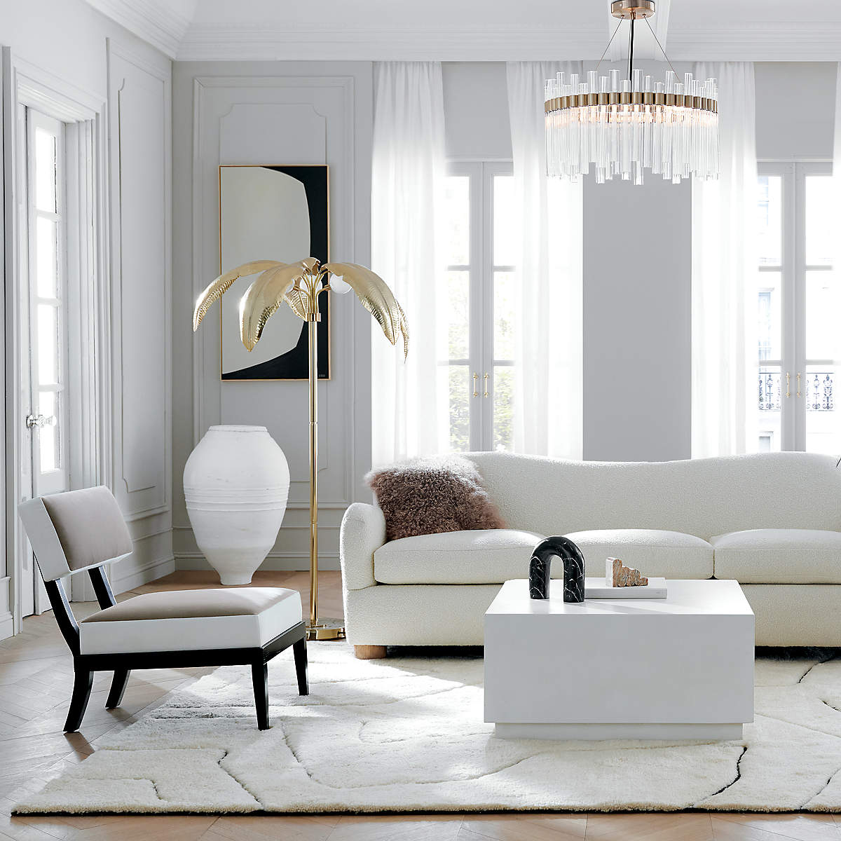 Modern Round Glass Rods Chandelier for Living/Dining Room/Bedroom