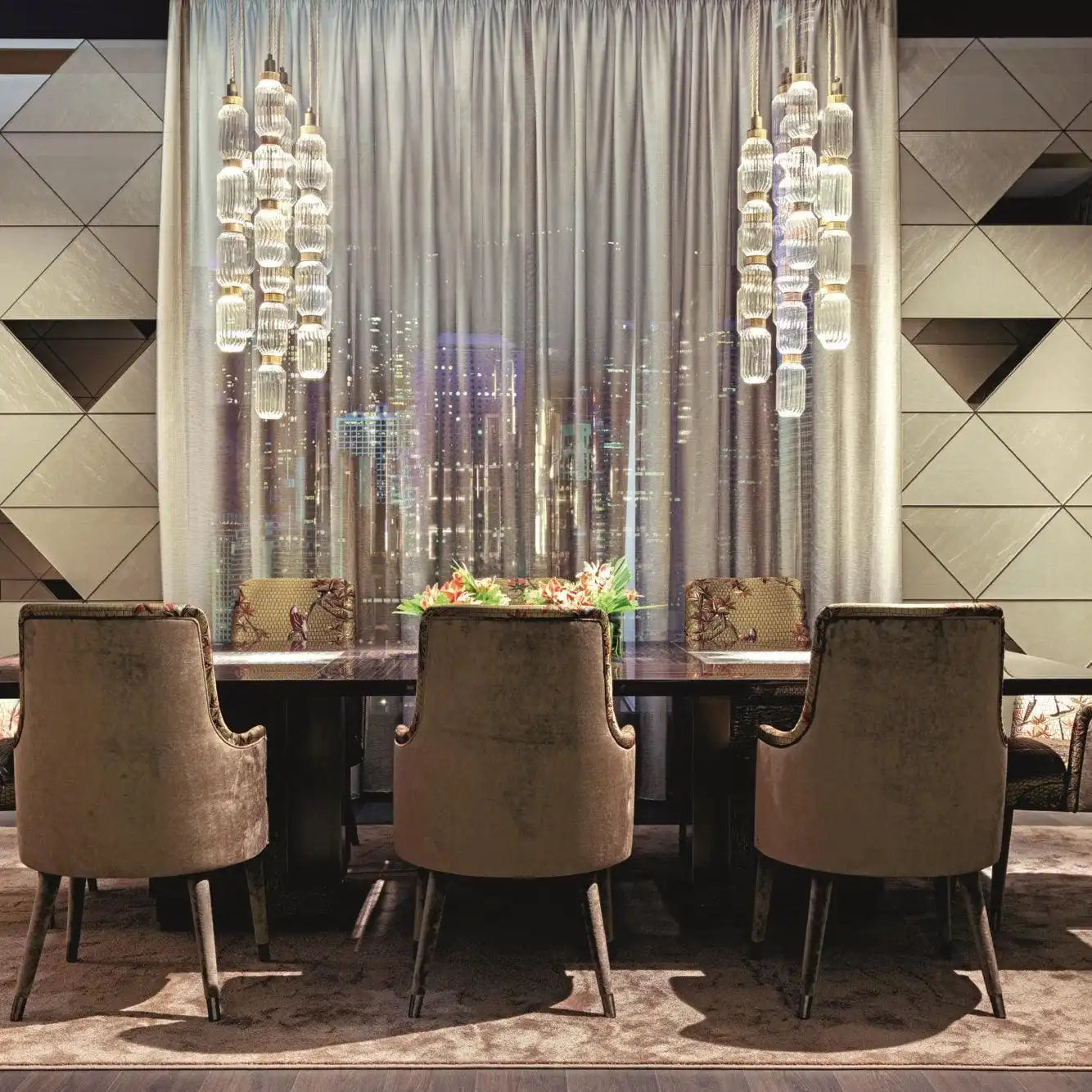 Irregular Art Glass Pendant Lamp