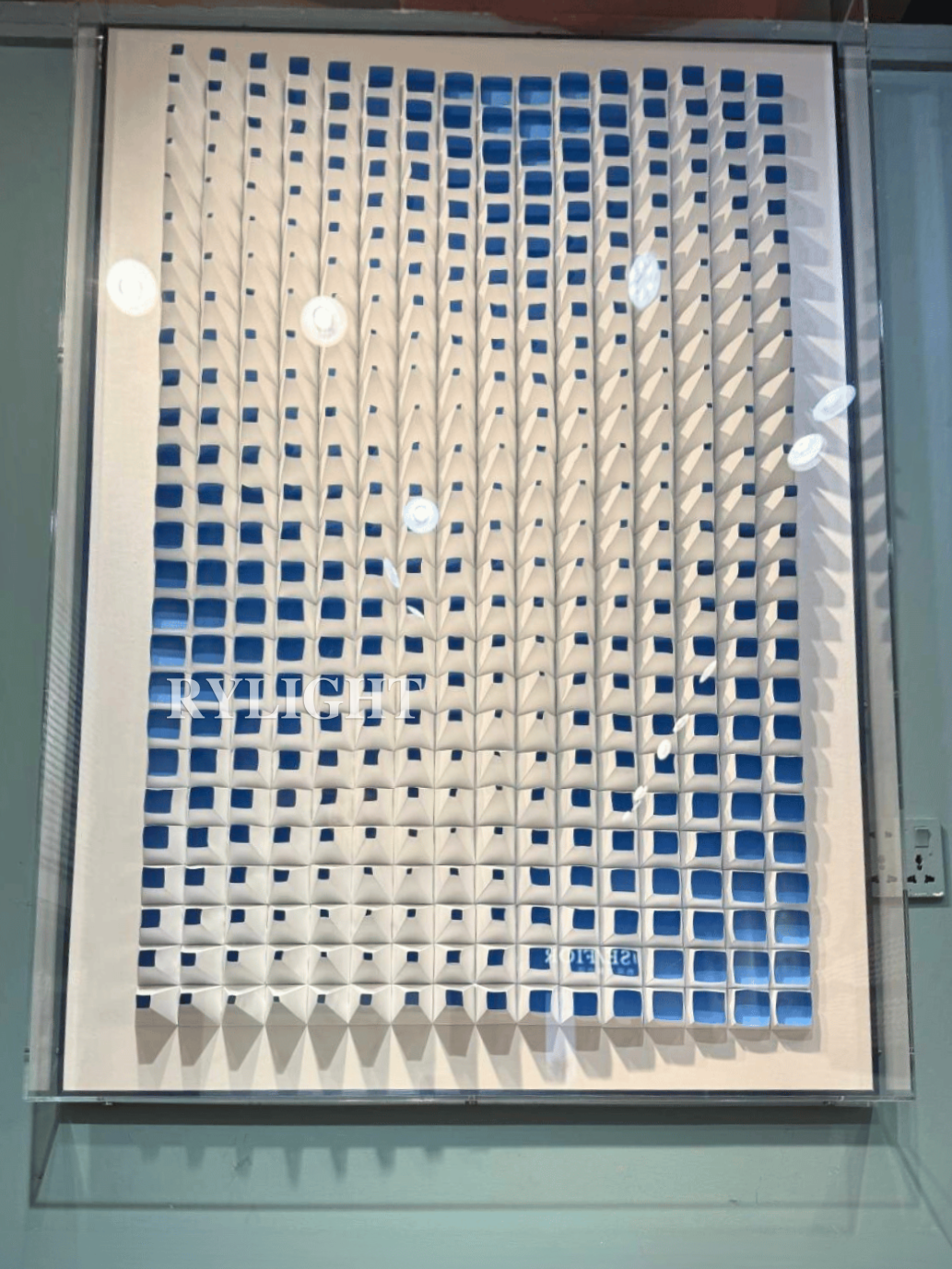 Blue Gradient Keyboard-Shaped Wall Decor