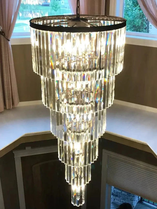 Rylight 7-Tier Extra Large Crystal Chandelier