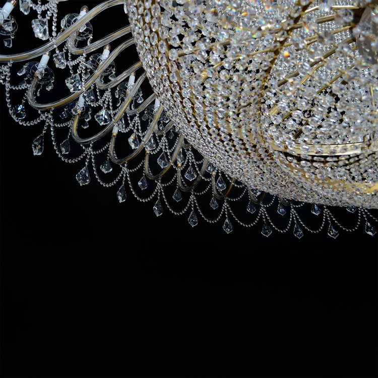 رايلايت 60/87/178-ثريا شموع كريستالية كبيرة جدًا