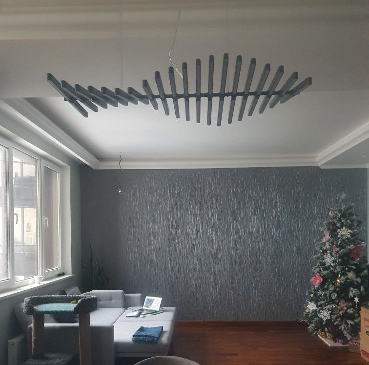 Rylight Linear Waves Chandelier