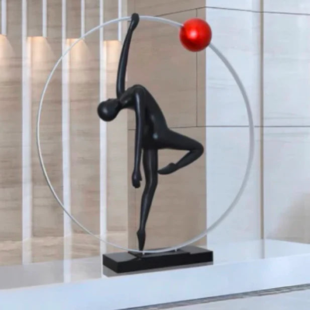 Rylight Chrome Ring Dancing Statue