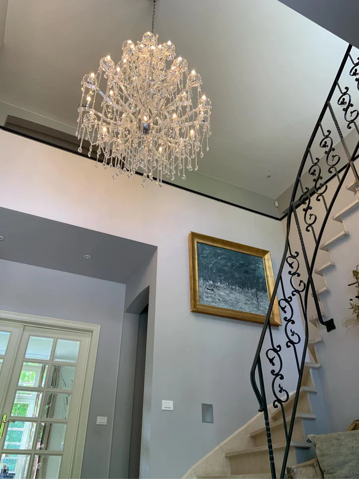 Rylight 37-Light Classic Candle Light Crystal Chandelier